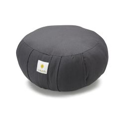 Sarveda: Round Zafu Meditation & Yoga Cushion - Dark Grey