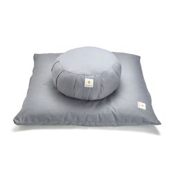 Sarveda: Zafu & Zabuton Meditation Cushion Combo - Grey