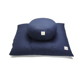 Sarveda: Zafu & Zabuton Meditation Cushion Combo - Navy Blue