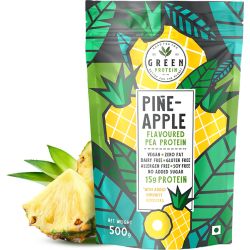 Green Protein: Pineapple Flavoured Pea Protein Pouch - 500gm