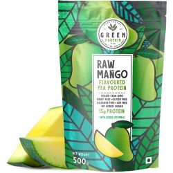 Green Protein: Raw Mango Flavoured Pea Protein Pouch - 500gm