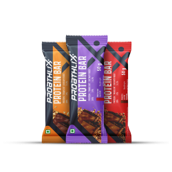 Proathlix: Proathlix Protein Bar  Mixed Flavour 50gm   Pack of 12