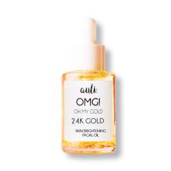 AULI: OMG Pure Rosehip and 24K Gold Flakes induced Facial Oil - 30ml