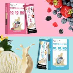 Snactivate: Protein Wafer Bar - French Vanilla And Mixed Berries Combo - Pack of 12