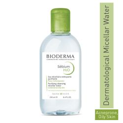 Bioderma: Bioderma Sébium H2O Purifying Micellar Cleansing Water and Makeup Removing Solution for Combination to Oily Skin 250 ml