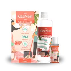 Kleenest: Floral Wave Floor Cleaner liquid concentrate Starter Kit - 1.5L