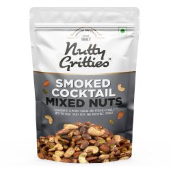 Nutty Gritties: Smoked Cocktail Nut Mix, Almonds, Cashew Nuts, Pistachio Kernels - 200g