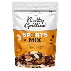 Nutty Gritties: Sports Mix - Roasted Almonds, Cashews, Pistachios, Dried Blueberries, Cranberries and Raisins - 350g