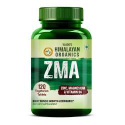 Vlado's Himalayan Organics: ZMA (Zinc, Magnesium Aspartate) Sports Recovery Supplement - 120 Veg Tablets