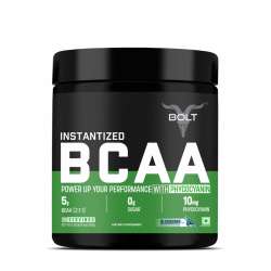Bolt Nutrition: Nutrition BCAA 2:1:1 - 5g Vegan BCAAs, Pre/Intra/Post Workout - 240g, 30 Servings,Blueberry Blast
