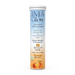 INJA Wellness: Glow Liposomal Glutathione-4x Effective-Enhances Skin Glow,Reduces Dark Spots,Anti-Aging-Orange