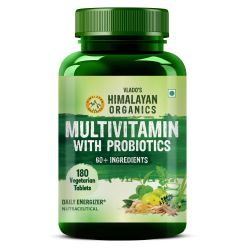 Vlado's Himalayan Organics: Vlado's Himalayan Organics Multivitamin for men & women with 60 ingredients - 180 Tablets - with probiotics - Immunity, Energy, Metabolism, and Muscle Function