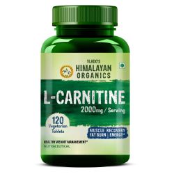 Vlado's Himalayan Organics: L-Carnitine 2000mg/Serve | Supports Muscle Recovery, Fat Burn & Energy | 120 Veg Tablets