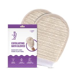 Bake Cosmetics: Exfoliating Bath Glove for Dead Skin, Tan Removal, Strawberry Skin, Body Acne, Ingrown Hair & Dry Patch Exfoliation