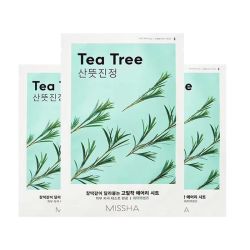 Missha: Airy Fit Sheet Mask (Tea Tree) - 19ml (Pack 3)