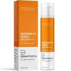 Dermatouch: Niacinamide 2% Vitamin C Sunscreen for glowing skin 50G