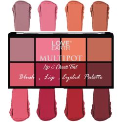 Love Earth: Blush - Lips - Eyelids Palette - 16gm