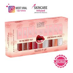 Love Earth: Lip Gloss Pack of 9 Multi Colors - 2 ml each