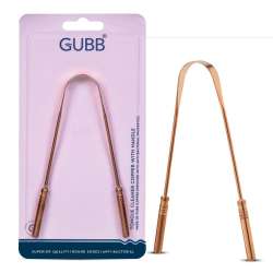GUBB: Tongue Cleaner Copper With Handle