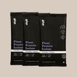shyft: Plant Protein Isolate  Natural Cocoa | 33g (Pack of 3)