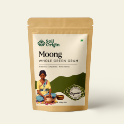 Soil Origin: Whole Green Gram (Moong)  500gm