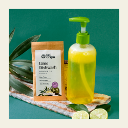 Soil Origin: Powder to Liquid Dishwash (Lime)  250ml