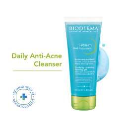 Bioderma: Sebium Gel Moussant Purifying Cleansing Foaming Gel Combination To Oily Skin, 100ml