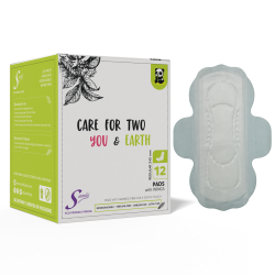Saathi: Biodegradable Bamboo Regular ( 245MM ) Sanitary Pads   Pack of 12 X 1 - 12 Pads (Regular)