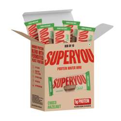 SuperYou: Choco Hazelnut Protein Wafer Mini Bars   Pack Of 10