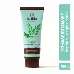 Nat Habit: Rosemary Conditioner for Women & Men Hairfall | Bio-activated for Dry & Frizzy Hair | Moisturizing & Nourishing with Argan Oil for Shiny Hair, 150ml