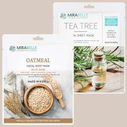 Mirabelle: Mirabelle Oatmeal & Teatree Sheet Mask Duo