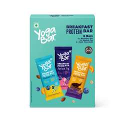 Yogabar: Breakfast Bars Variety Pack | Pack of 6 Protein Bar x 45gm