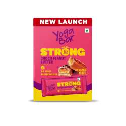 Yogabar: Enrobed Bars - Chocolate Strong 12gm Protein Bars Pack of 6