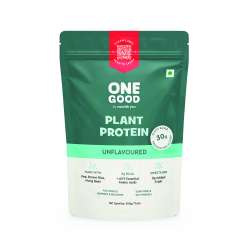 Nourish You: One Good By Nourish You Unflavoured 30g Plant based Protein Powder - 500g | 30g Per Serving |Pea, Brown Rice & Mung Bean Blend | Soy-Free, Dairy-Free, Gluten-Free | No Artificial Flavours or Sweeteners | Supports Muscle Growth Clean, Easy to Digest | All
