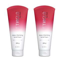 Ethiglo: Deep Cleansing Facial Foam Face Wash for Healthy, Soft and Smooth Skin | Removes Dirt, Impurities and Excess Oil | Suitable for All Skin Types | Pack of 2 - 200gm