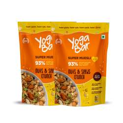 Yogabar: Nuts & Seeds Crunch Muesli 700gm | Richness of Nuts & Seeds |Pack of 2