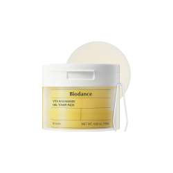 Biodance: Vita Niacinamide Gel Toner Pads | Oil Control | Skin Balancing | Gentle Exfoliation | 140g | 60 Pads