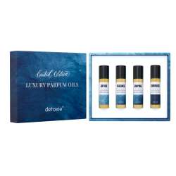 Detoxie: Detoxie | Luxury Parfum Oil (Attar) Gift Set - Limited Edition | Non-Alcoholic| Long Lasting | Oud, Sugar, Vanilla, Amber, Tonka Bean, Patchoulli, Grapefruit, Mandarin & Rose | Unisex | 32 ml