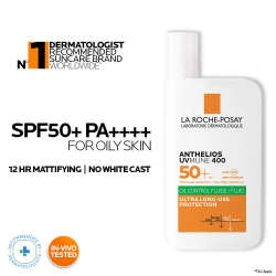 La Roche-Posay: Anthelios UVmune 400 Oil Control SPF 50+ Sunscreen Fluid for Oily & Sensitive Skin 50ml