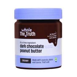 The Whole Truth: Dark Chocolate Peanut Butter 325g Creamy No Artificial Sweeteners Gluten Free No Preservatives 100% natural protein source