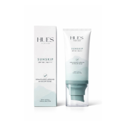Hues for Him: Sun Skip Sunscreen SPF 50 + PA++++ | Broad Spectrum UVA/UVB Protection | Lightweight Matte, No White Cast | With Vitamin C, Niacinamide & Hyaluronic Acid | Daily Face Sunscreen for Men