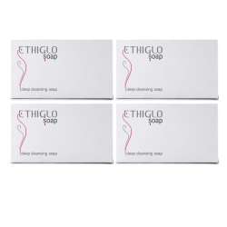 Ethiglo: Deep Cleansing Soap for All Skin Types | Helps Reduce Acne Scars, Dullness, Tanning & Pigmentation | Leaves Skin Soft & Smooth | Pack of 4 - 75gm