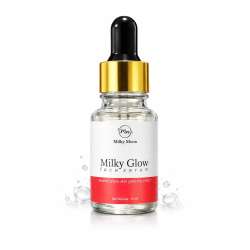 Milky Moon: Milky Glow Face Serum, Korean Glass Skin Glowing Effect, Brightens Skin, Deep Hydration 10ml