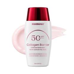 Numour: Collagen Barrier Defense Sunscreen SPF 50 PA++++ | New Gen UV Filters | 2% Hydrolyzed Collagen + 5% Rice Water | Water Burst Texture | In-Vivo Tested | 50ml