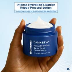 Numour: Damn Dewy 30gm | Intense Hydration & Barrier Repair Pressed Serum || Without Blue LED