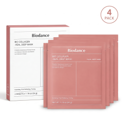 Biodance: Bio Collagen Real Deep Overnight Mask | Intense Hydration | Skin Soothing | Texture Care | Pack of 4 | 34g each