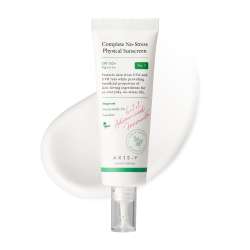AXIS-Y: Complete No-Stress Physical Sunscreen | SPF 50+ PA++++ | UV Protection | Mineral Sunscreen | Sensitive Skin | 50ml