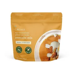 COSMIX: No-Nonsense Plant Protein Pancake Mix | Kerala Vanilla | High Protein Breakfast Mix | Healthy Pancake & Waffle Mix | 200g