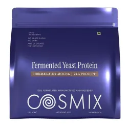 COSMIX: No-Nonsense Fermented Yeast Protein Powder | Chikmagalur Mocha | 24g Protein Per Serving | Muscle Recovery & Daily Nutrition | 500gm