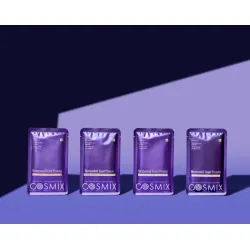 COSMIX: No-Nonsense Fermented Yeast Protein Assorted Sachets | 24g Protein Per Serving | Trial Pack | 38gm x 4 Sachets